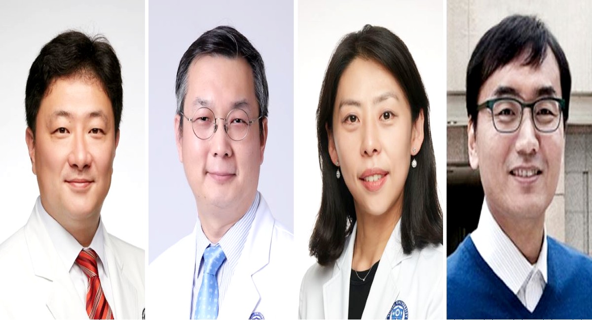 사진1: (왼쪽부터) 연세대학교 의과대학 용인세브란스병원 구강악안면외과 정휘동 교수, 연세대학교 의과대학 세브란스병원 이비인후과 조형주 교수, 연세대학교 치과대학 치과대학병원 치과교정과 최윤정 교수, 연세대학교 공과대학 기계공학과 이준상 교수
